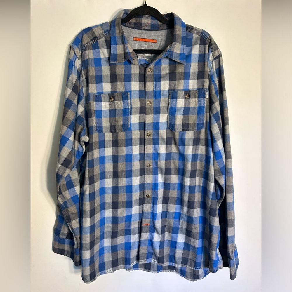 THE NORTH FACE XXL MEN’S OUTDOOR CASUAL PLAID LONG SLEEVES BUTTON DOWN SHIRT